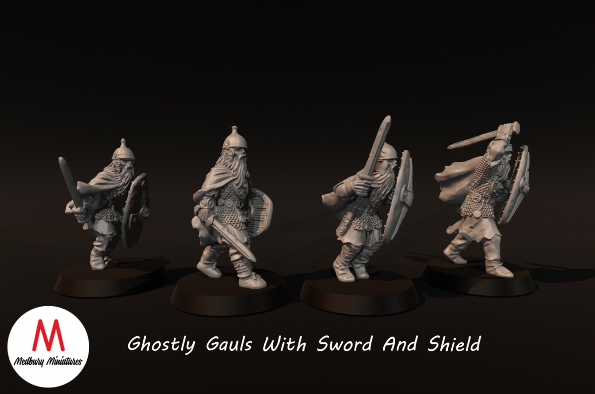 Ghostly Gauls with sword